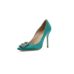 Women's Hangisi Pumps Satin 105 Shoes_Manolo-Blahnik