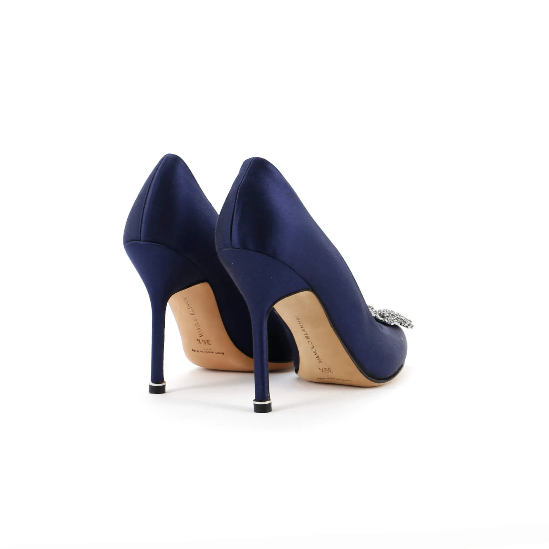 Women's Hangisi Pumps Satin 105 Shoes_Manolo-Blahnik