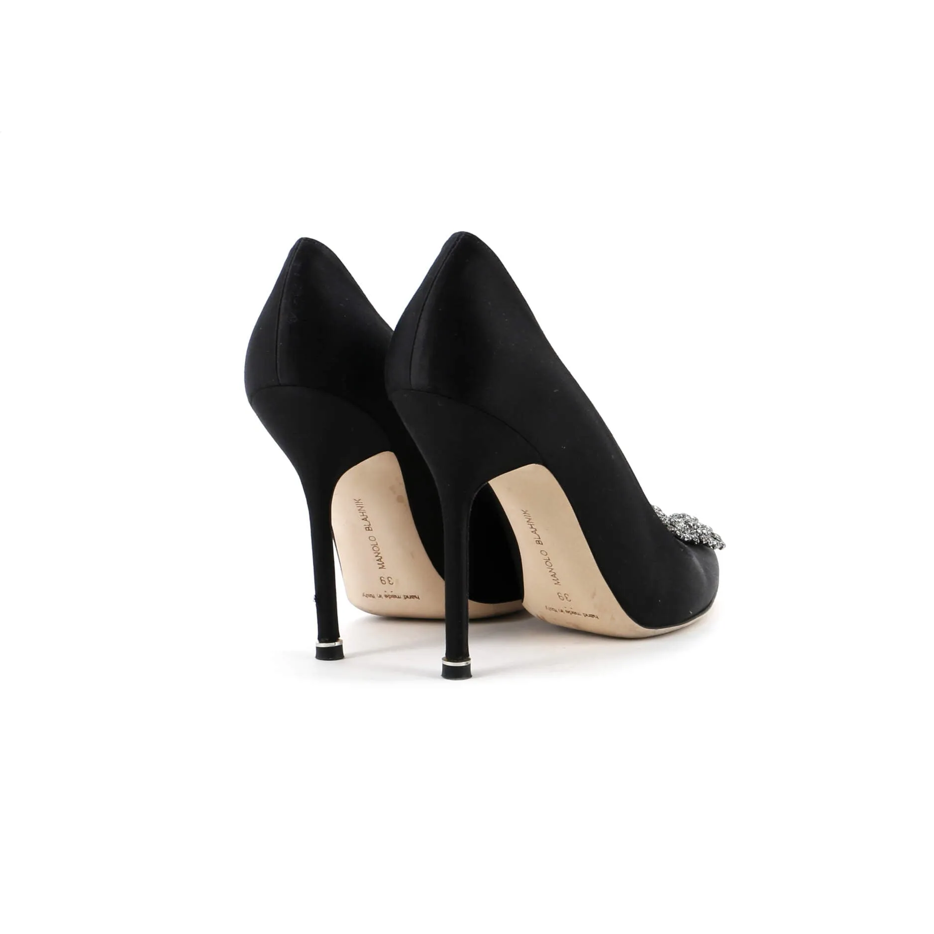 Women's Hangisi Pumps Satin 105 Shoes_Manolo-Blahnik