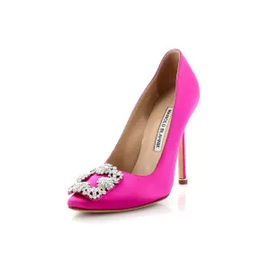 Women's Hangisi Pumps Satin 105 Shoes_Manolo-Blahnik
