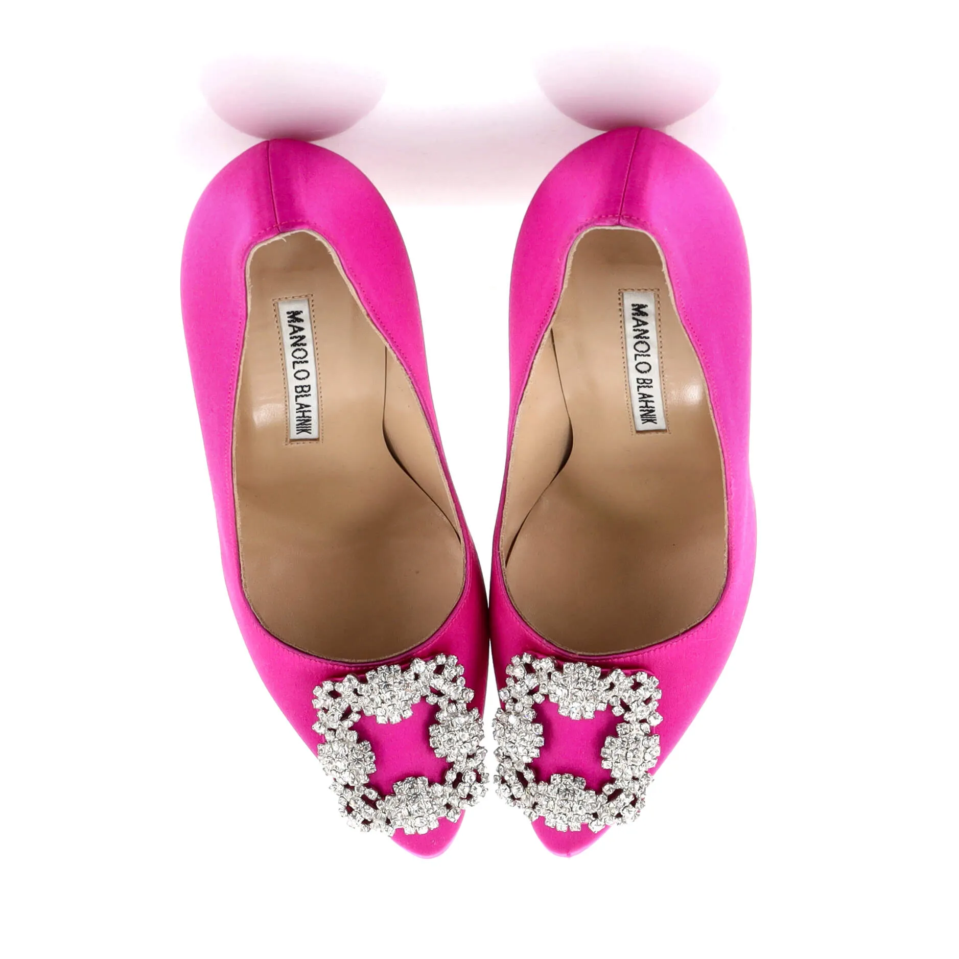 Women's Hangisi Pumps Satin 105 Shoes_Manolo-Blahnik