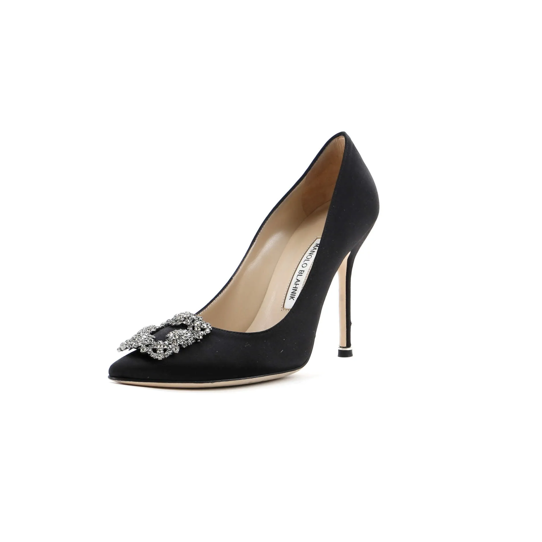 Women's Hangisi Pumps Satin 105 Shoes_Manolo-Blahnik