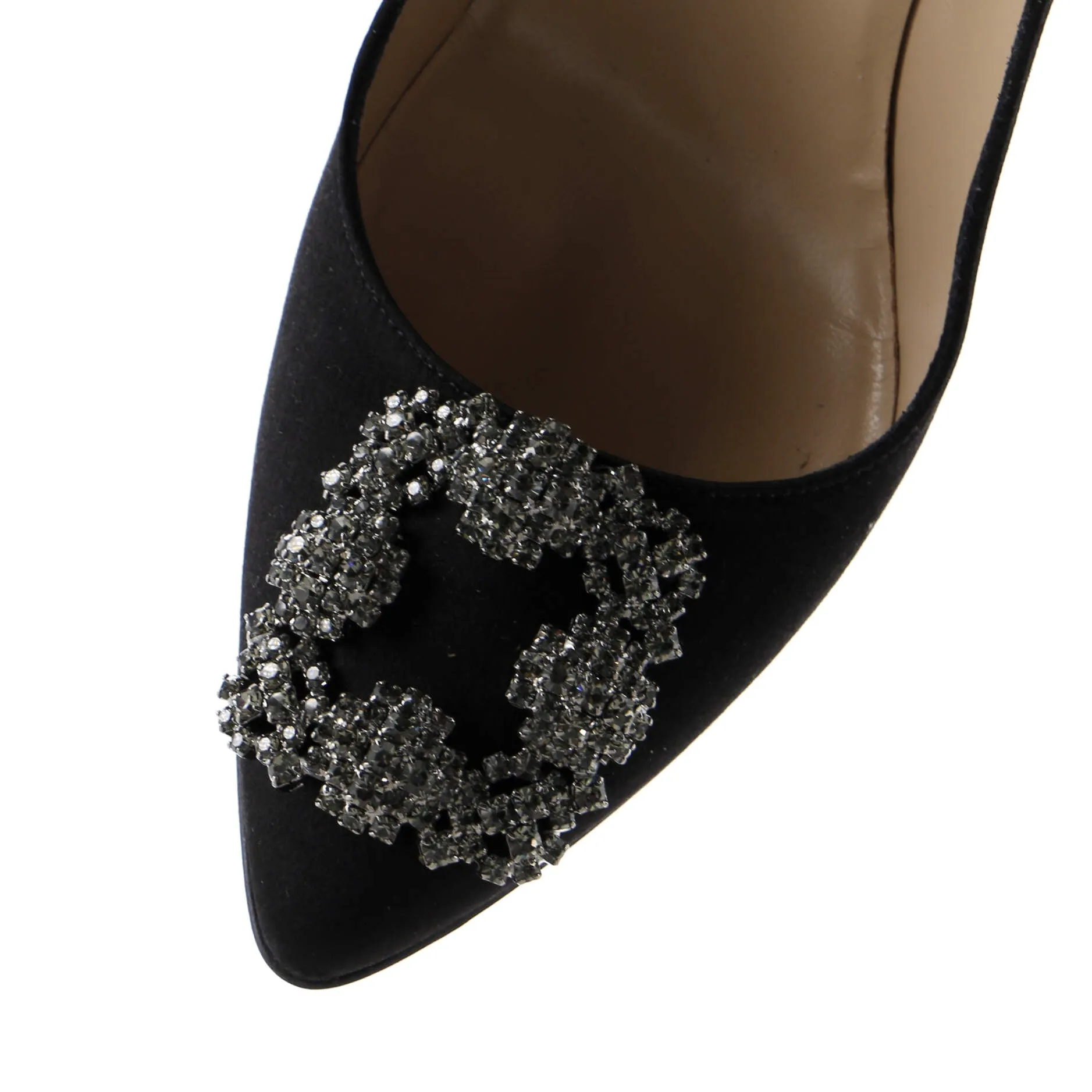 Women's Hangisi Pumps Satin 105 Shoes_Manolo-Blahnik