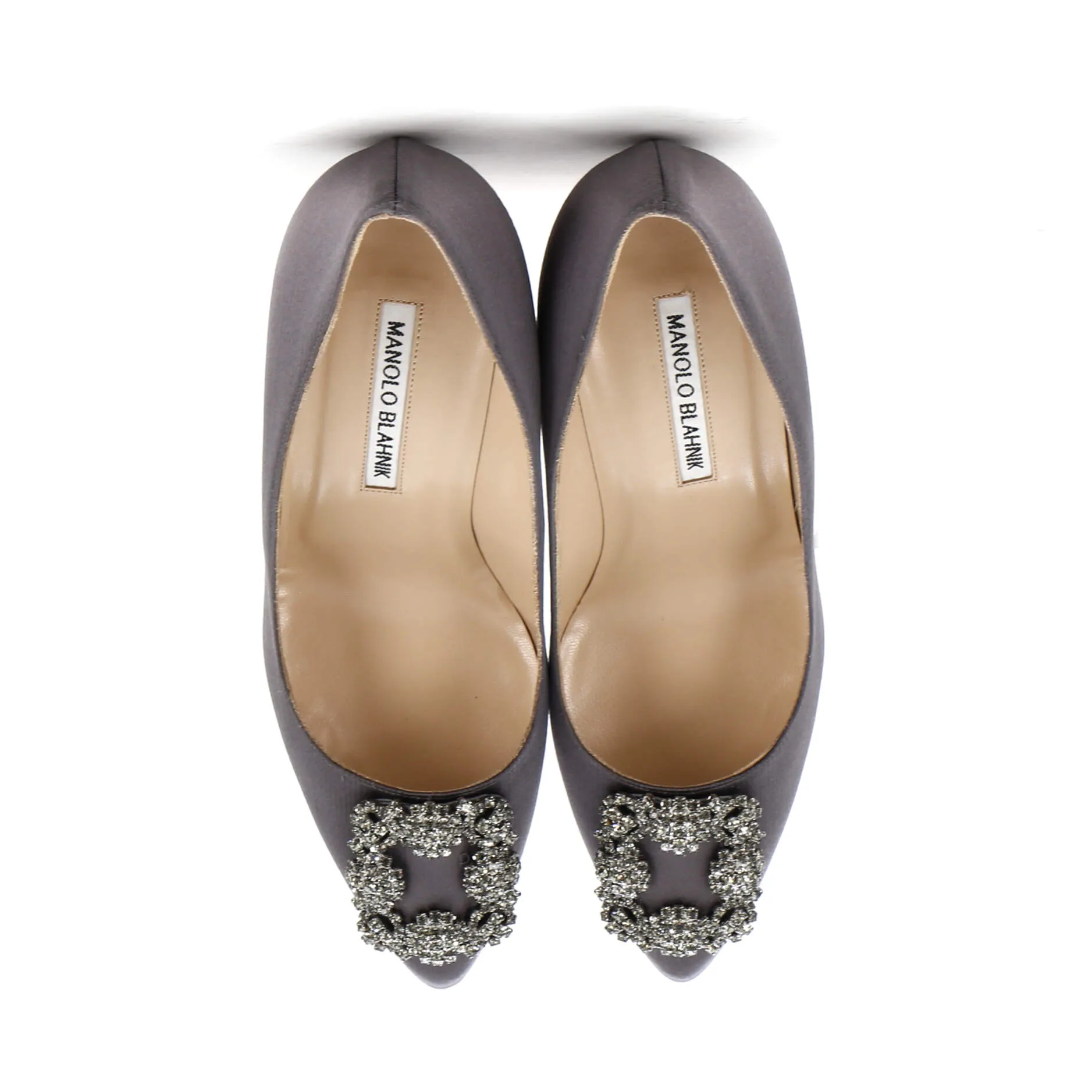 Women's Hangisi Pumps Satin 105 Shoes_Manolo-Blahnik