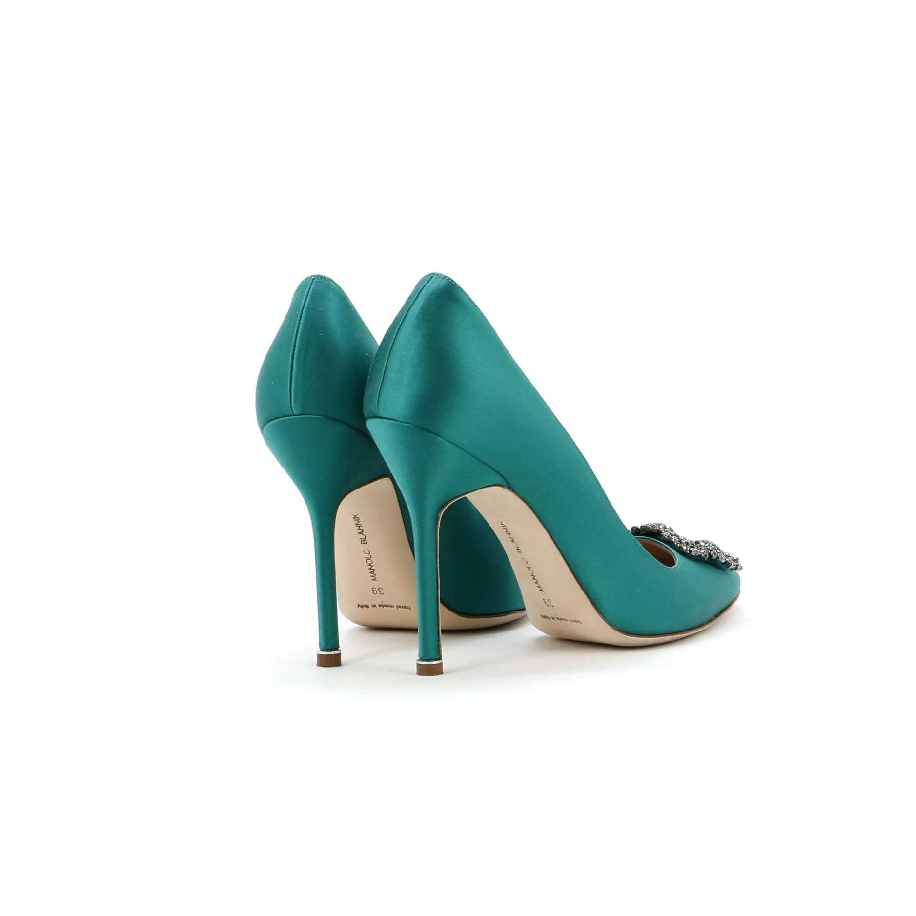 Women's Hangisi Pumps Satin 105 Shoes_Manolo-Blahnik