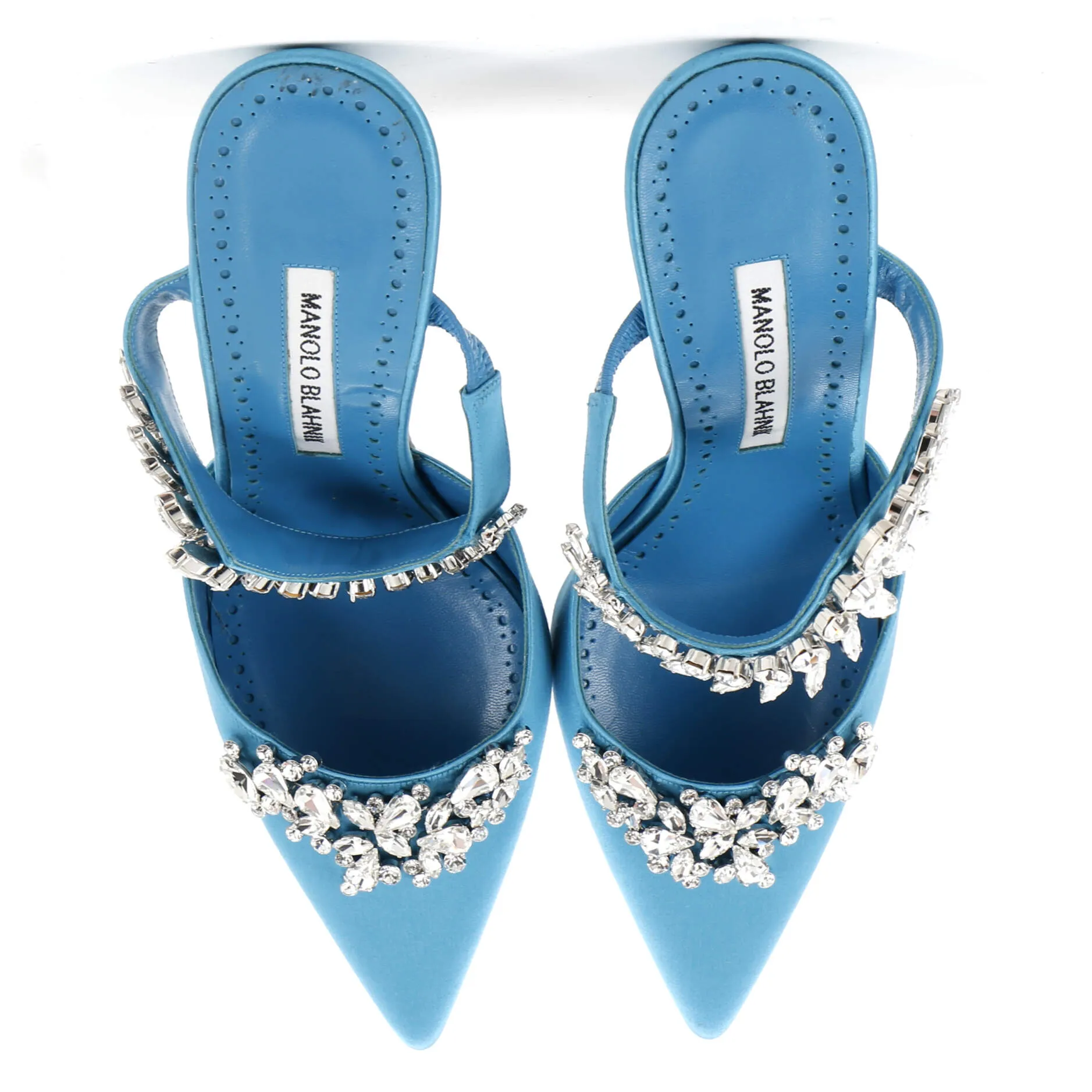 Women's Lurum Heeled Mules Satin 90 Shoes_Manolo-Blahnik