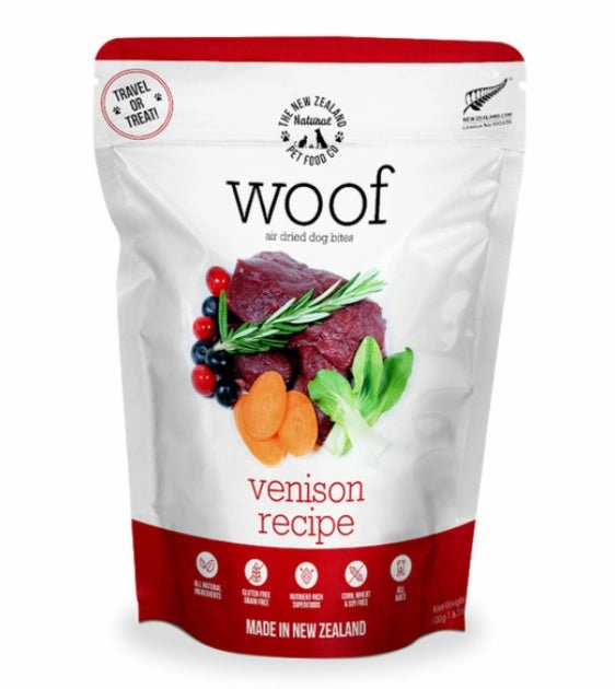 Woof Air Dried Venison Dog Treats air-dried dog food,dehydrated dog food