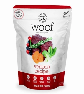 Woof Air Dried Venison Dog Treats air-dried dog food,dehydrated dog food