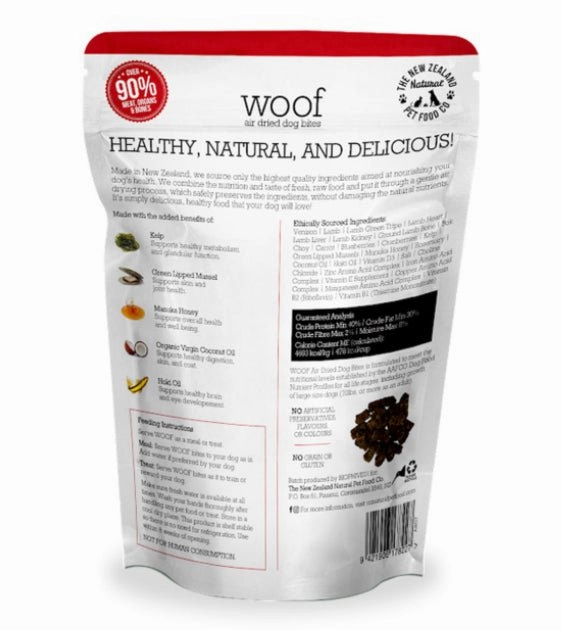 Woof Air Dried Venison Dog Treats