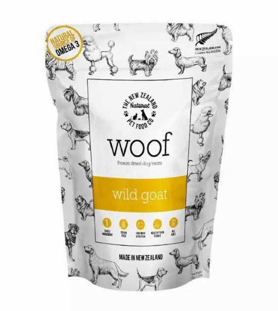 Woof Freeze Dried Raw Wild Goat Dog Treats freeze-dried dog food,lightweight pet food
