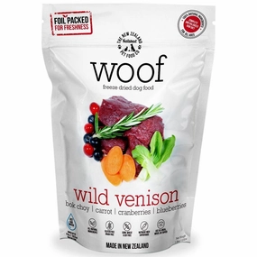 Woof Freeze Dried Raw Wild Venison Dog Food freeze-dried dog food,lightweight pet food