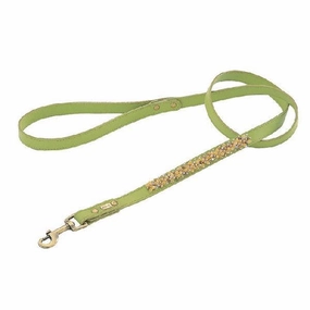 Yellow Jade And Picture Jasper Beaded Dog Leash dog mobility,outdoor pet aid
