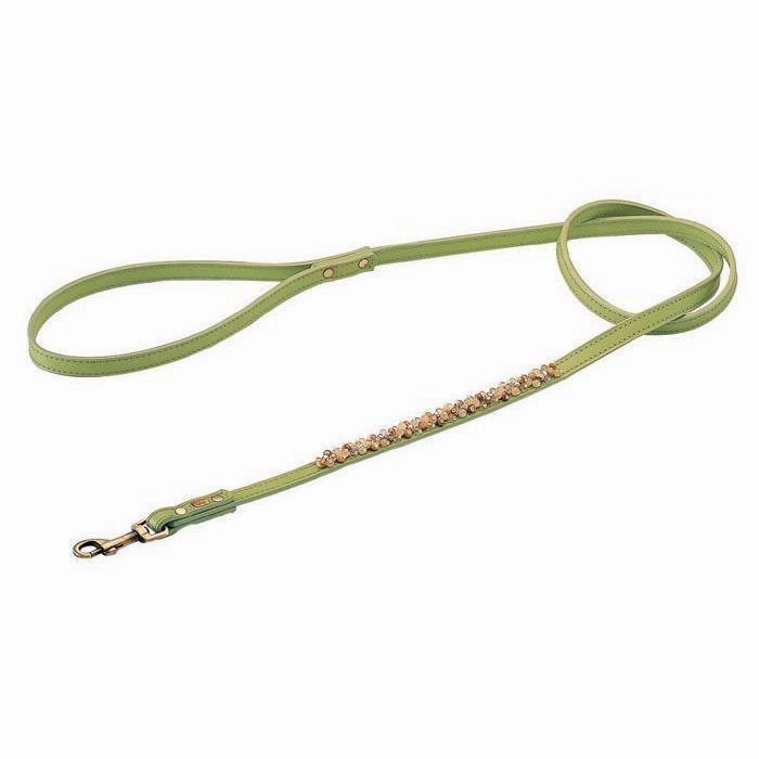 Yellow Jade And Picture Jasper Mini Beaded Dog Leash dog mobility,outdoor pet aid