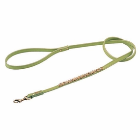 Yellow Jade And Picture Jasper Mini Beaded Dog Leash dog mobility,outdoor pet aid