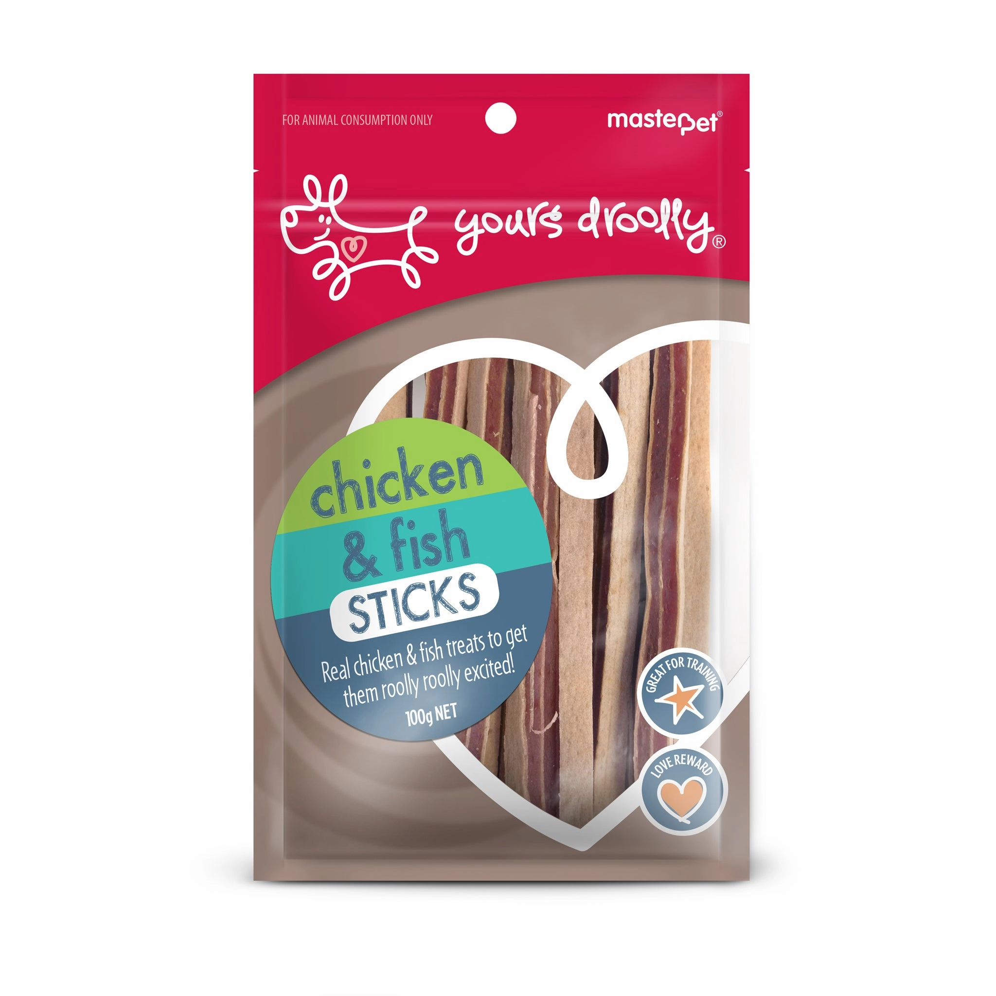 Yours Droolly - Chicken & Fish Sticks Dog Treat (100g)