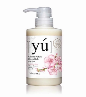YU Cherry Blossom Shine Formula Dog Shampoo dog shampoo,bathing supplies