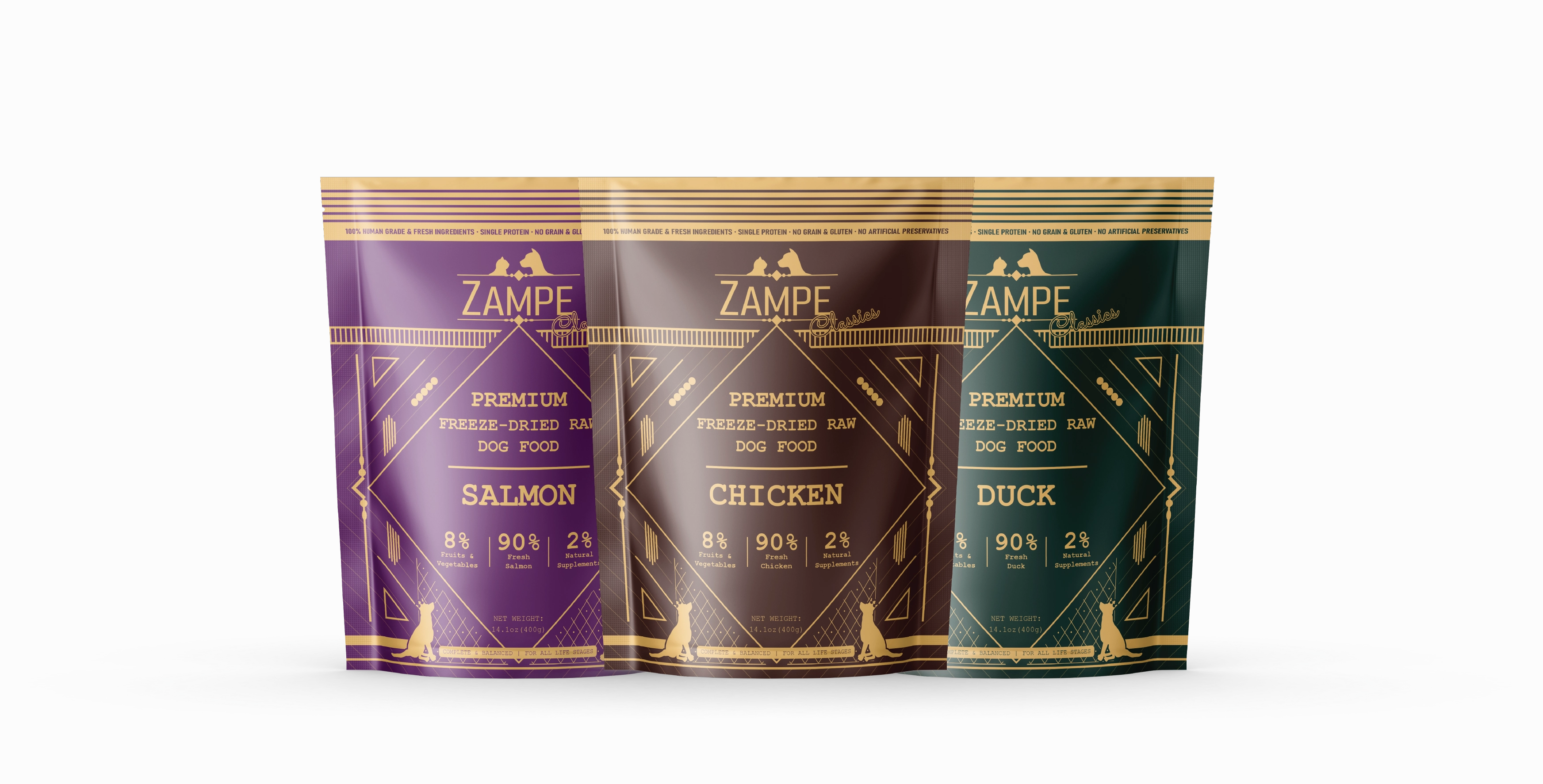 Zampe Freeze Dried Raw Chicken Slider Dog Food