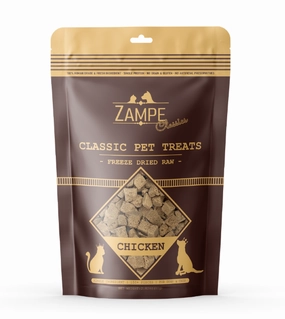 Zampe Freeze Dried Raw Treats (Chicken) for Dogs and Cats freeze-dried dog food,lightweight pet food