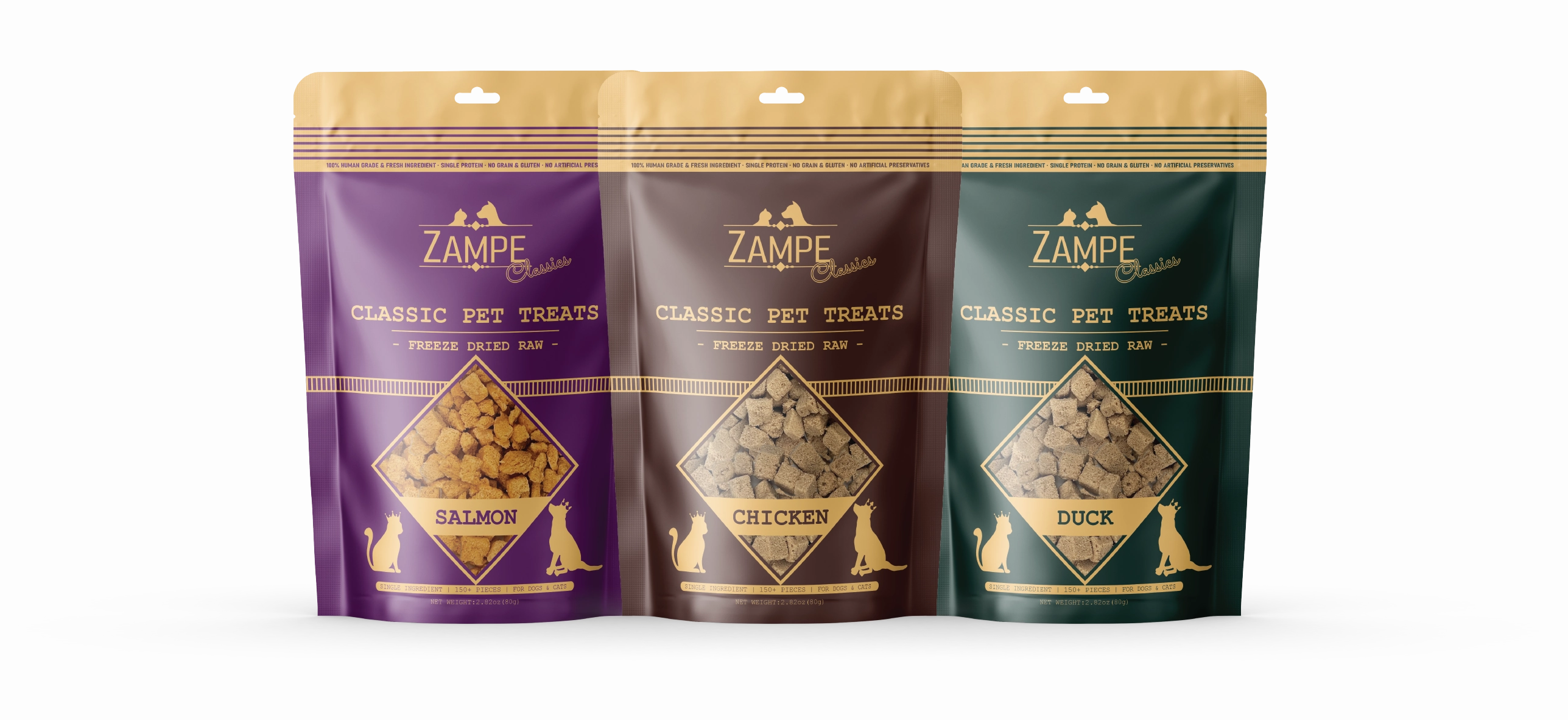 Zampe Freeze Dried Raw Treats (Chicken) for Dogs and Cats