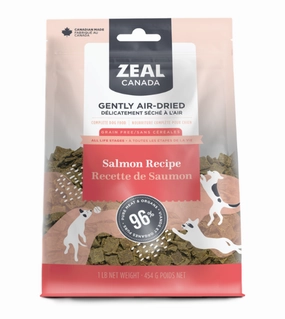 Zeal Canada Gently Air-Dried Dry Dog Food (Salmon Recipe) air-dried dog food,dehydrated dog food