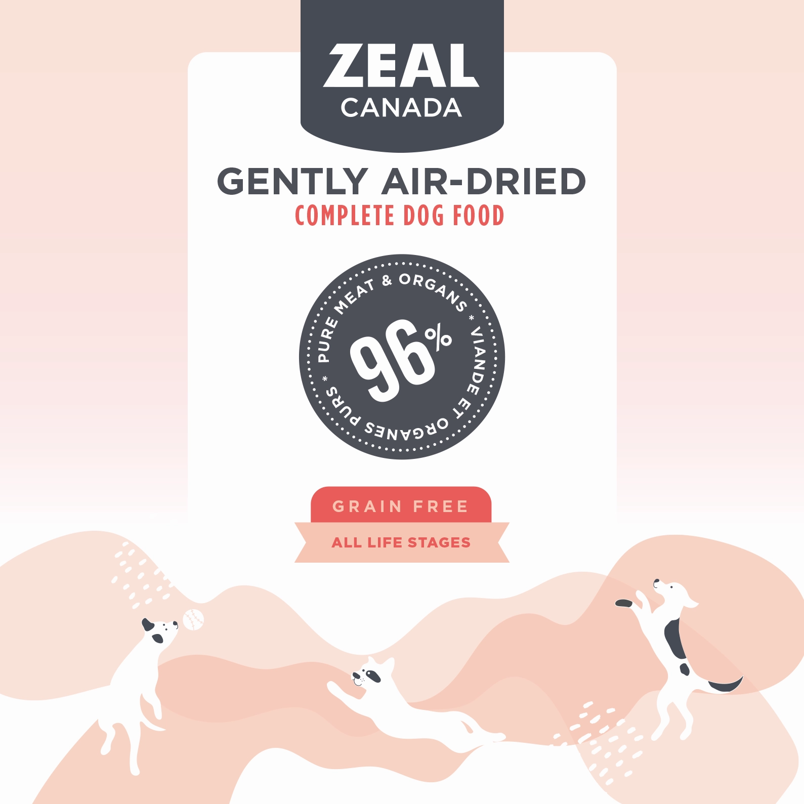 Zeal Canada Gently Air-Dried Dry Dog Food (Salmon Recipe)