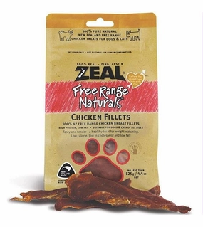 Zeal Free Range Air Dried Cat and Dog Treats (Chicken Fillets) air-dried dog food,dehydrated dog food