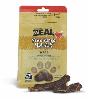 Zeal Free Range Air Dried Dog Treats (Calf Tail Wags) air-dried dog food,dehydrated dog food