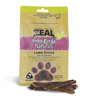 Zeal Free Range Air Dried Dog Treats (Lamb Sticks) dog chews,dog bones