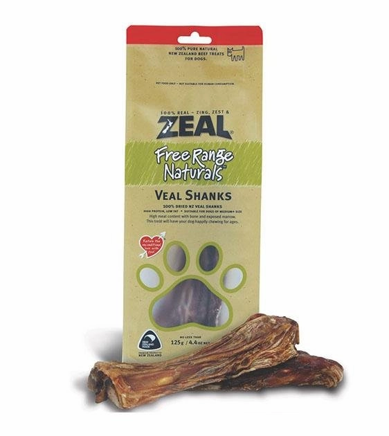 Zeal Free Range Air Dried Dog Treats (Veal Shanks) air-dried dog food,dehydrated dog food