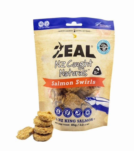 Zeal Wild Caught Naturals Freeze Dried Cat and Dog Treats (Salmon Swirls)
