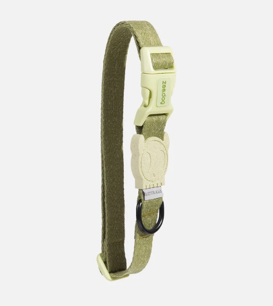 Zee.Dog Naturals Collection Dog Collar (Moss) dog charms,dog ID