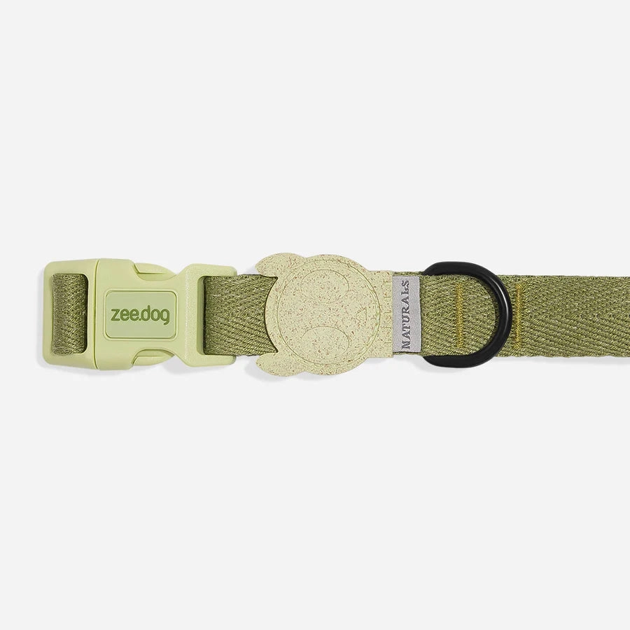 Zee.Dog Naturals Collection Dog Collar (Moss)