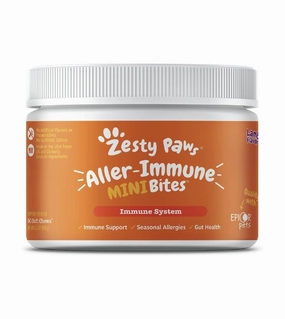 Zesty Paws Aller-Immune MINI Bites Immune System Supplements for Small Dogs (Lamb Flavour) small breed food,tiny dog food
