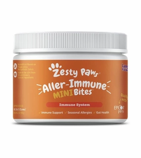 Zesty Paws Aller-Immune MINI Bites Immune System Supplements for Small Dogs (Lamb Flavour) dog shampoo,bathing supplies