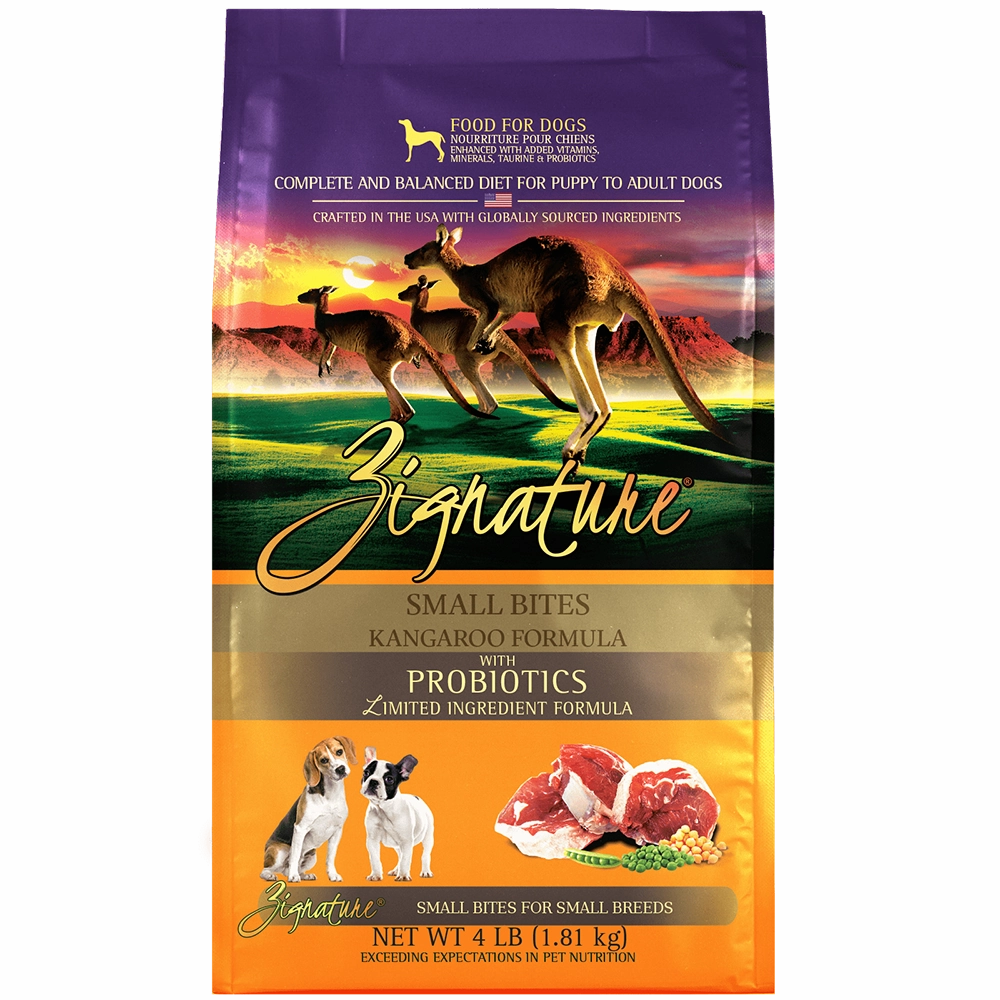 Zignature Dog Kangaroo Formula Small Bites 4lb