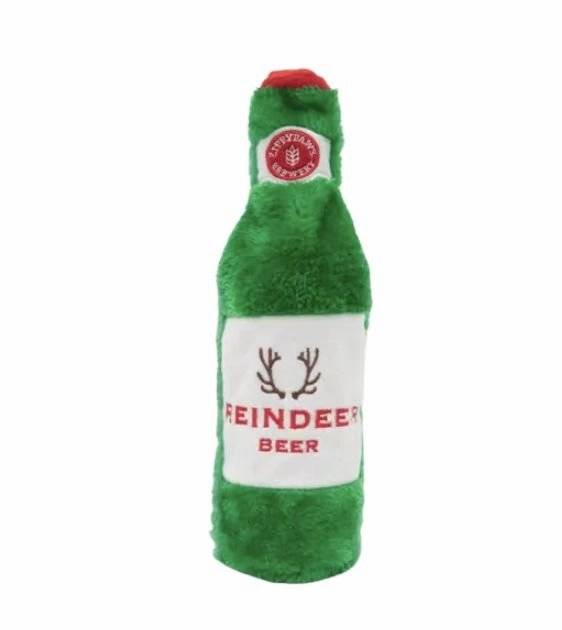 ZippyPaws Happy Hour Crusherz Christmas Holiday Dog Toy (Reindeer Beer) wet dog food,moist dog food