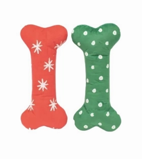 ZippyPaws Holiday Patterned Bones Dog Toy (Large 2-Pack) large breed food,big dog food