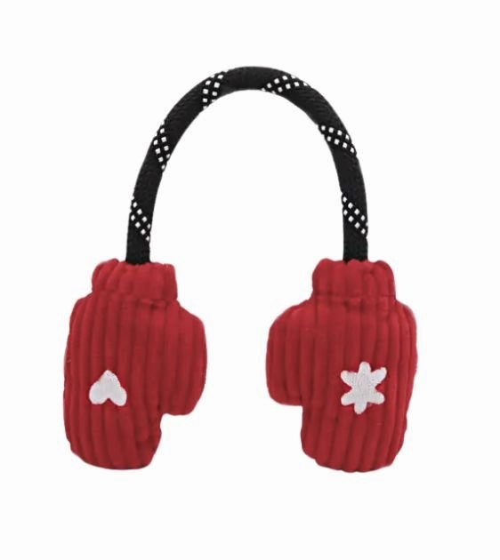 ZippyPaws Holiday RopeTugz Dog Toy (Mittens) pet souvenir,gift item